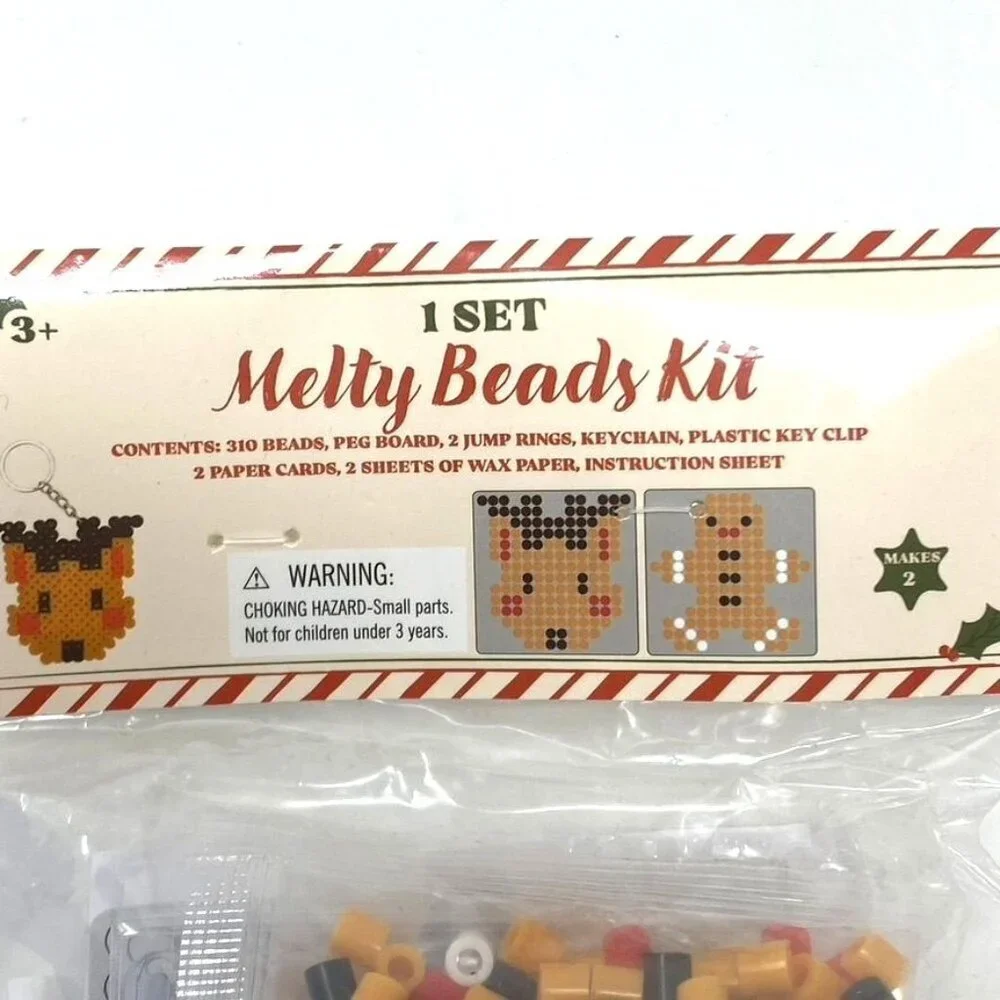 Target Melty Beads Tree/Wreath Or Reindeer/Gingerbread Kids Crafts